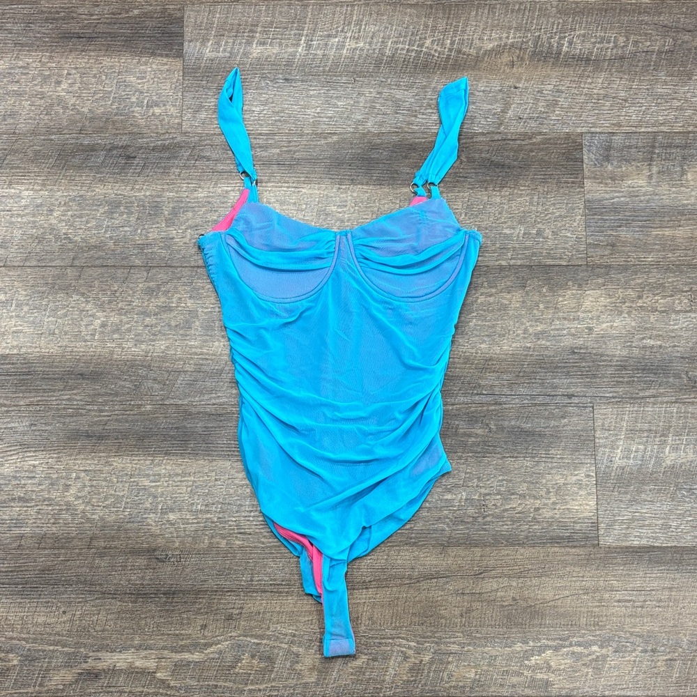 Blue One Piece Top